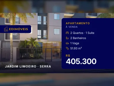 Apartamento com 2 Quartos à venda, 51m² no Jardim Limoeiro, Serra
