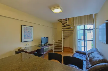 Apartamento com 1 Quarto para alugar, 47m² no Savassi, Belo Horizonte