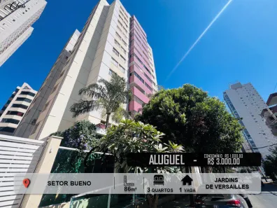 Apartamento com 3 Quartos para alugar, 86m² no Setor Bueno, Goiânia