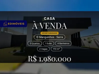 Casa com 3 Quartos à venda, 172m² no Manguinhos, Serra