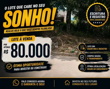 Lote/Terreno à venda, 360m² no Bandeirante, São Joaquim de Bicas