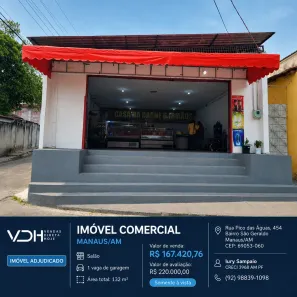 Ponto Comercial à venda, 132m² no São Geraldo, Manaus