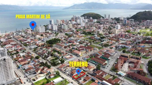 Lote/Terreno à venda, 250m² no Martim de Sá, Caraguatatuba