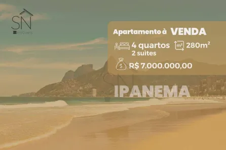 Apartamento com 4 Quartos à venda, 280m² no Ipanema, Rio de Janeiro
