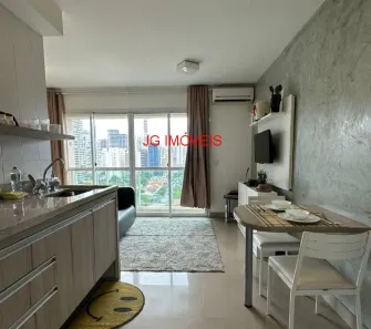 Apartamento com 1 Quarto para venda ou aluguel, 32m² no Brooklin Paulista, São Paulo