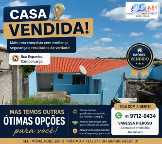 Casa com 1 Quarto à venda, 52m² no Conjunto Habitacional Monsenhor Francisco Gorski, Campo Largo