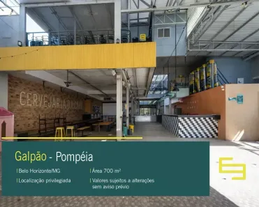 Galpão/Depósito/Armazém à venda, 700m² no Pompéia, Belo Horizonte