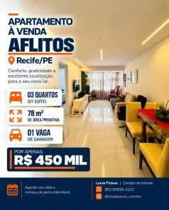 Apartamento com 3 Quartos à venda, 78m² no Boa Vista, Recife