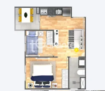 Apartamento com 2 Quartos à venda, 32m² no Vila Monumento, São Paulo