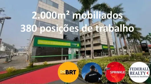 Sala Comercial para alugar, 1980m² no Barra da Tijuca, Rio de Janeiro