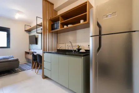 Apartamento com 1 Quarto para alugar, 24m² no Vila Olímpia, São Paulo