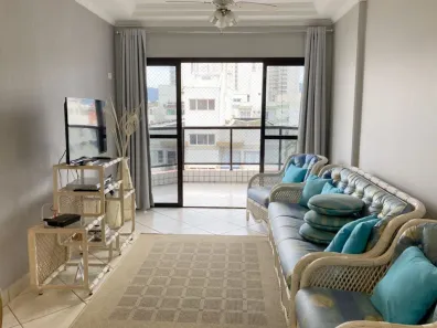 Apartamento com 3 Quartos para alugar, 75m² no Loteamento João Batista Julião, Guarujá