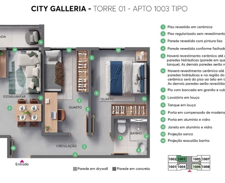 CITY GALLERIA - FASE 1 no Residencial Galeria Garden, Campinas
