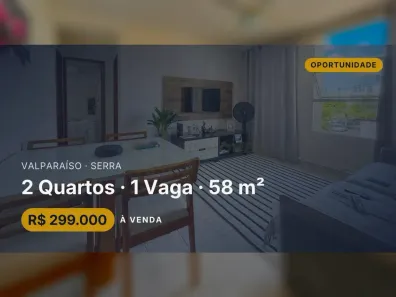 Apartamento com 2 Quartos à venda, 58m² no Valparaíso, Serra