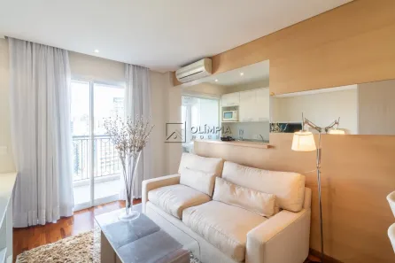 Apartamento com 1 Quarto para alugar, 48m² no Vila Nova Conceição, São Paulo