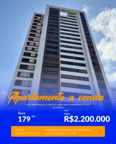 Apartamento com 3 Quartos à venda, 179m² no Lagoa Nova, Natal