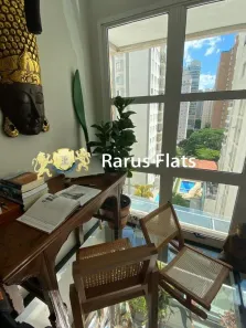 Flat com 1 Quarto para alugar, 56m² no Indianópolis, São Paulo