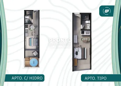 Apartamento com 1 Quarto à venda, 22m² no Centro, Ipojuca