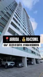 Apartamento com 3 Quartos à venda, 58m² no Ponto de Parada, Recife