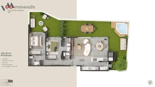 Apartamento com 2 Quartos à venda, 155m² no Cachoeira do Bom Jesus, Florianópolis
