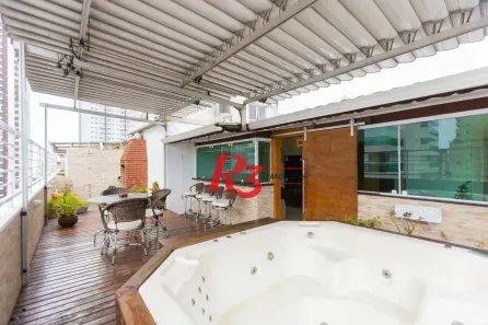 Cobertura com 3 Quartos para alugar, 149m² no José Menino, Santos