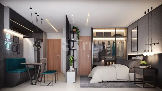 Flat com 1 Quarto para alugar, 34m² no Setor Marista, Goiânia