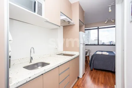 Apartamento com 1 Quarto para alugar, 16m² no Centro, Curitiba