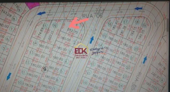 Lote/Terreno à venda, 252m² no Borda da Mata, Caçapava
