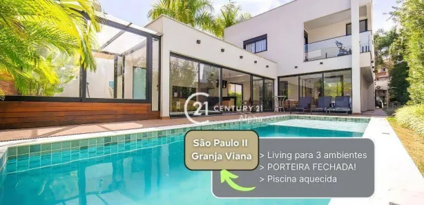 Casa de Condomínio com 4 Quartos à venda, 444m² no São Paulo II, Cotia