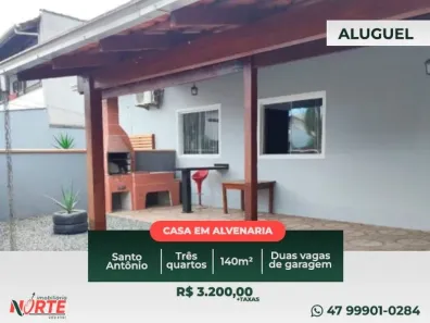 Imóvel Comercial com 3 Quartos para alugar, 140m² no Santo Antônio, Joinville