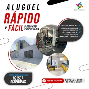 Kitnet com 1 Quarto para alugar, 31m² no Setor Sol Nascente, Goiânia