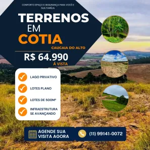 Lote/Terreno à venda, 600m² no Jardim da Luz, Embu das Artes