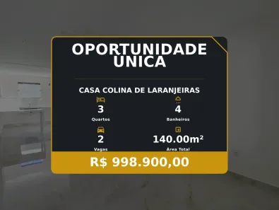 Casa com 3 Quartos à venda, 140m² no Colina de Laranjeiras, Serra