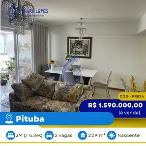 Cobertura com 2 Quartos à venda, 229m² no Pituba, Salvador