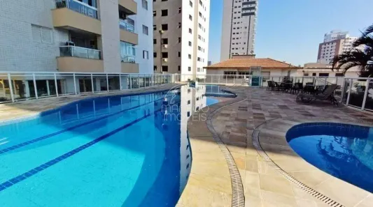 Apartamento com 3 Quartos para alugar, 92m² no Ponta da Praia, Santos