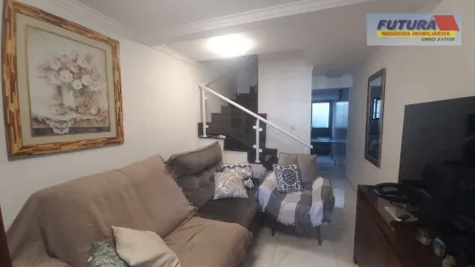 Casa de Condomínio com 2 Quartos à venda, 68m² no Sítio do Campo, Praia Grande