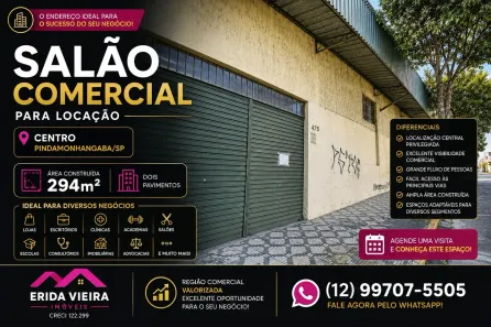 Galpão/Depósito/Armazém para alugar, 294m² no Centro, Pindamonhangaba