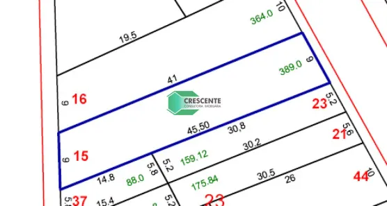 Lote/Terreno à venda, 389m² no Vila Alzira, Santo André