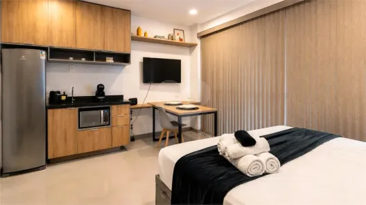 Apartamento com 1 Quarto para alugar, 24m² no Perdizes, São Paulo