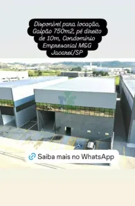 Galpão/Depósito/Armazém para alugar, 750m² no Rio Abaixo, Jacareí