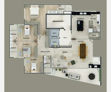 Apartamento com 4 Quartos à venda, 264m² no Centro, Divinópolis