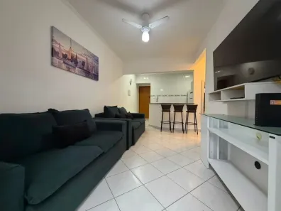 Apartamento com 1 Quarto para alugar, 52m² no Guilhermina, Praia Grande