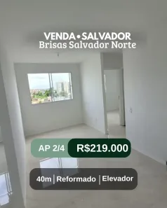 Apartamento com 2 Quartos à venda, 40m² no Jardim das Margaridas, Salvador