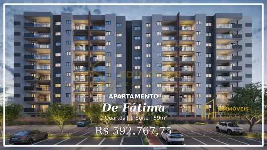 Apartamento com 2 Quartos à venda, 59m² no de Fátima, Serra