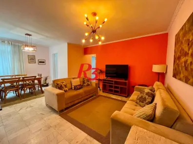 Apartamento com 2 Quartos para alugar, 98m² no Gonzaga, Santos