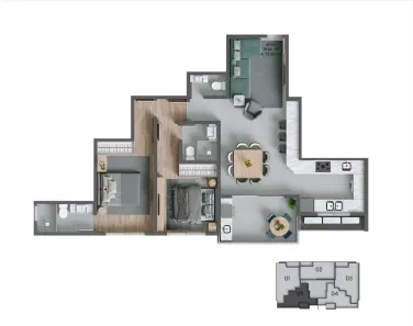 Apartamento com 2 Quartos à venda, 81m² no Agronômica, Florianópolis