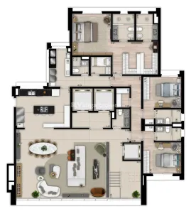 Apartamento com 4 Quartos à venda, 342m² no Pinheiros, São Paulo