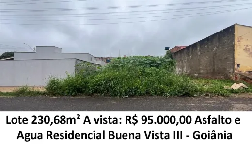 Lote/Terreno à venda, 230m² no Residencial Buena Vista I, Goiânia