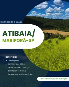 Lote/Terreno à venda, 600m² no Tanque, Atibaia