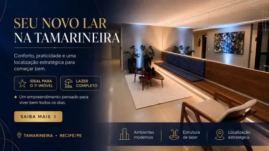 Apartamento com 1 Quarto à venda, 51m² no Tamarineira, Recife